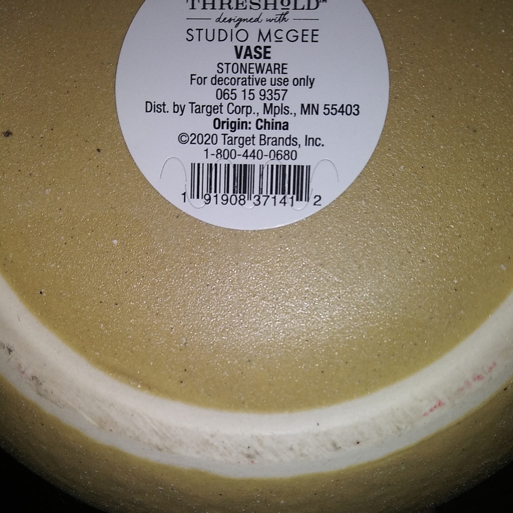 Studio Mcgee Two Tone Handle Crock Vase - Picture 6 of 6